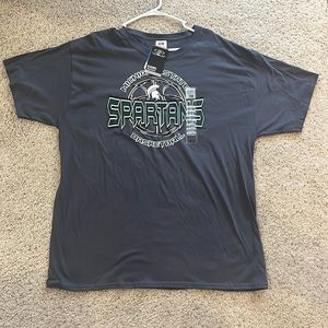 Gray Michigan state basketball tshirt